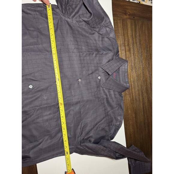 Brioni Shirt Mens Medium Brown Check Dress Made in Italy - Picture 7 of 10